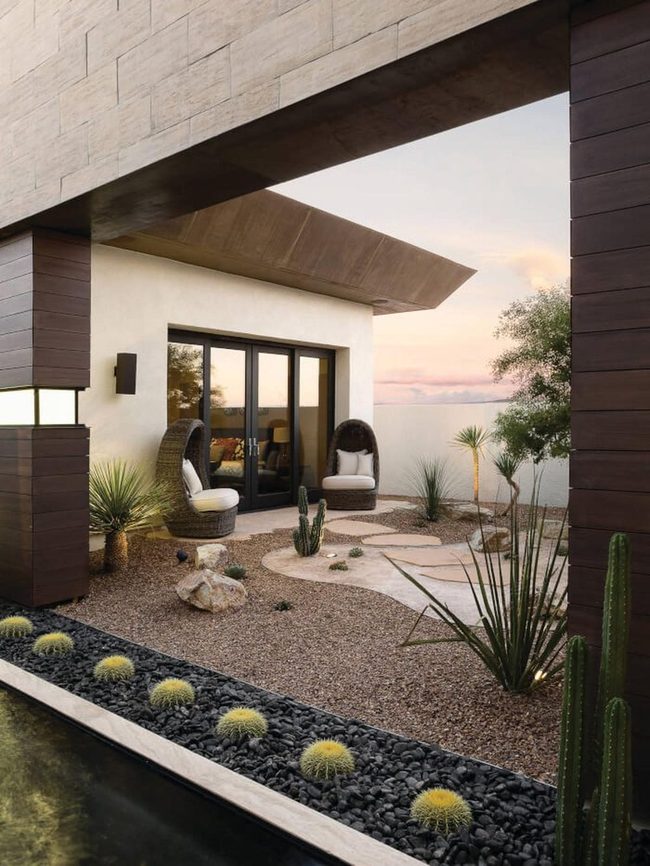 Clean Lines Desert Stone Garden