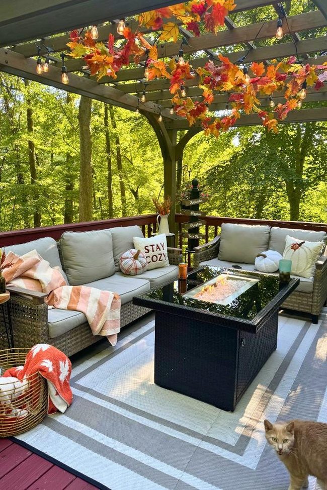 Woodland Deck With Autumn Charm