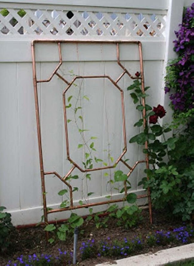 Copper Pipe Industrial Garden Statement