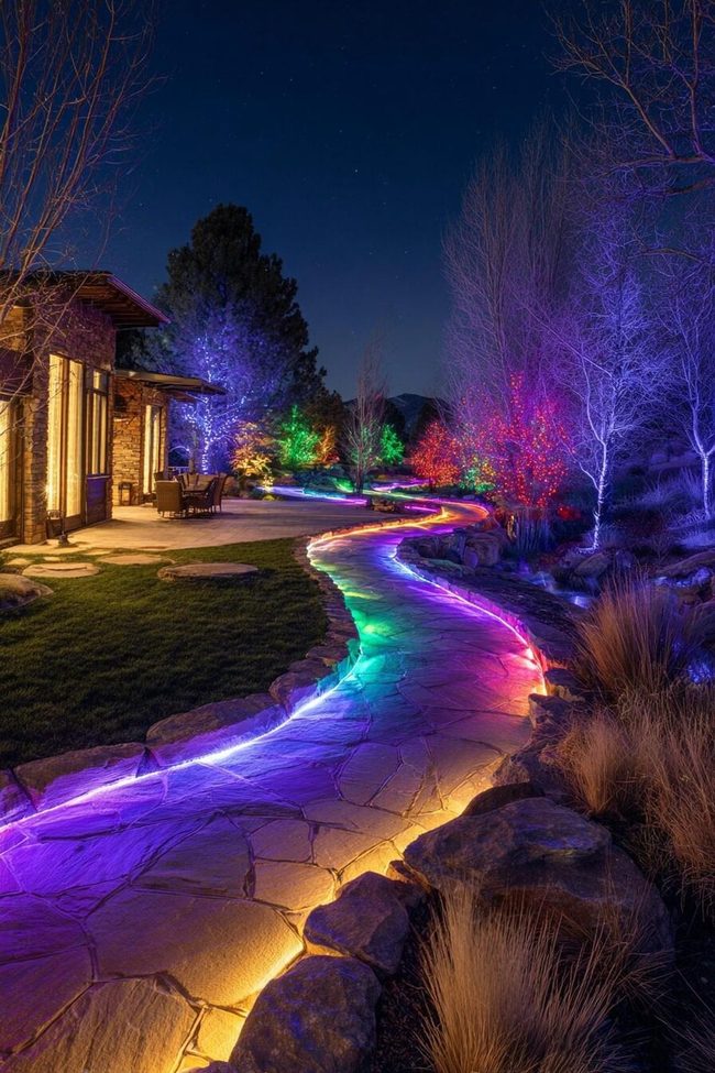 Multicolor Glow Show Exterior Transformation