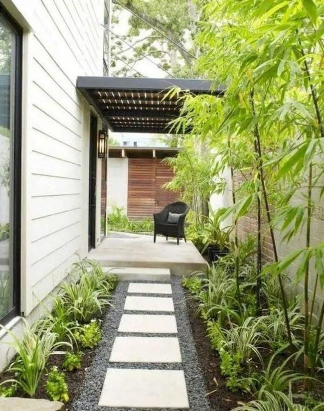 Black Chair Gravel Garden Escape