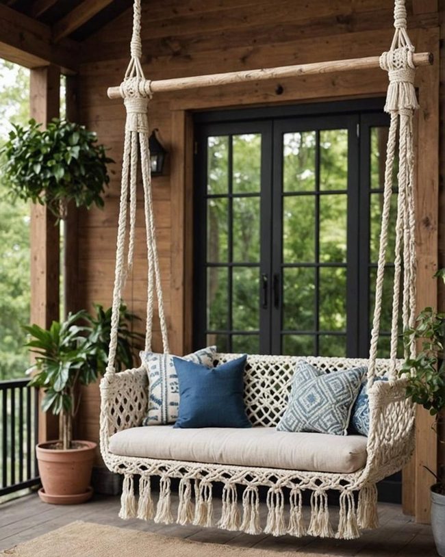 Bohemian Macrame Swing Tassels