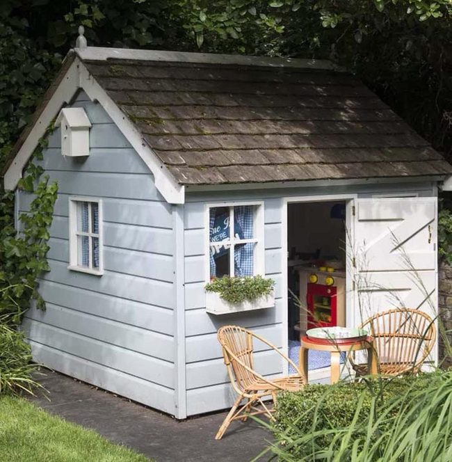 Colorful Shutters Garden Playhouse