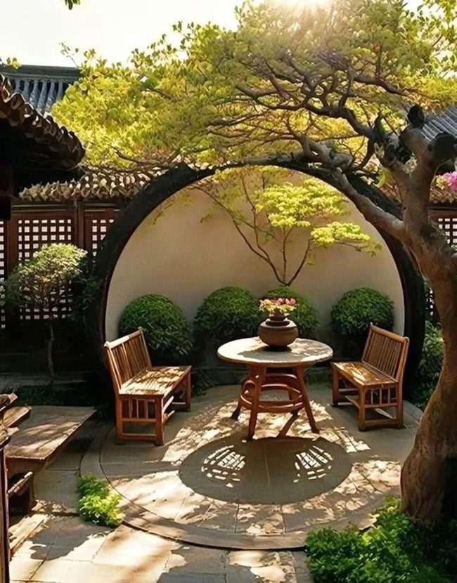 Circular Portal To Zen Stillness