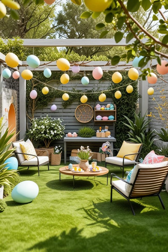 Pastel Eggs Transform Outside Spaces