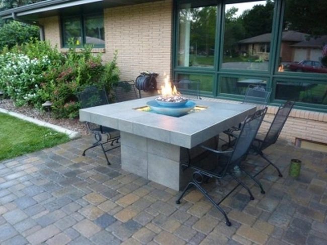 Stone Tables With Fire Pits