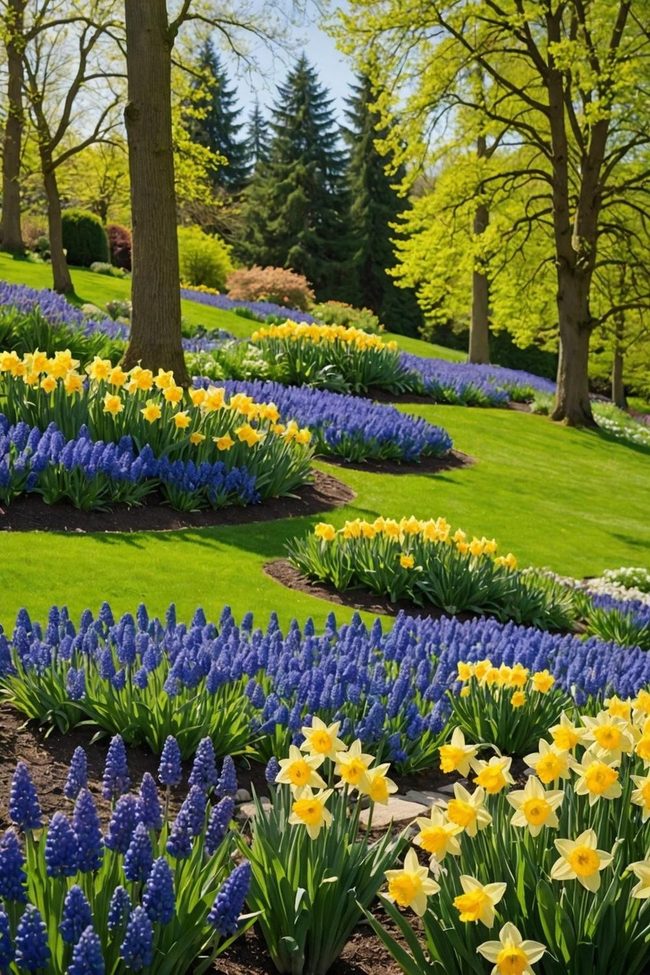 Daffodil Hillside Spring Awakening
