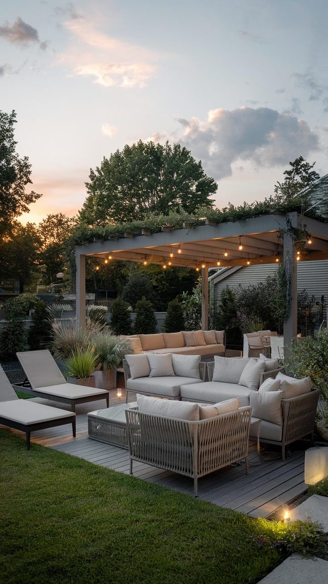 Layered Textures Outside Living