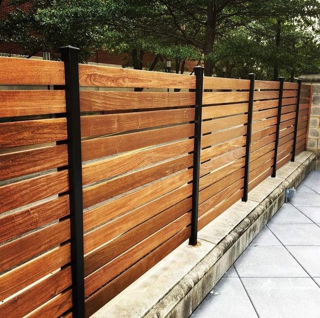 Wood Slats Meet Metal Framework