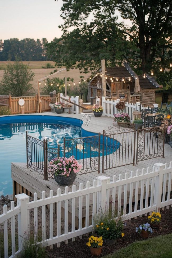 Poolside Grill And Bar Setup