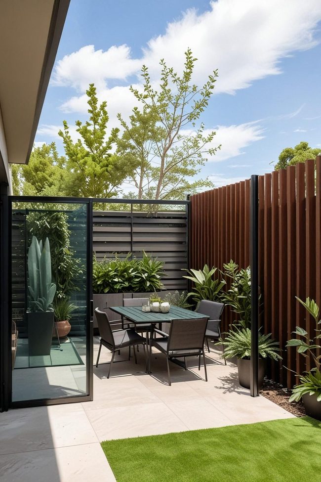 Current Patio Dividers with Living Plants