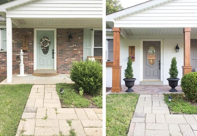 Painted Porch Columns, Instant Character