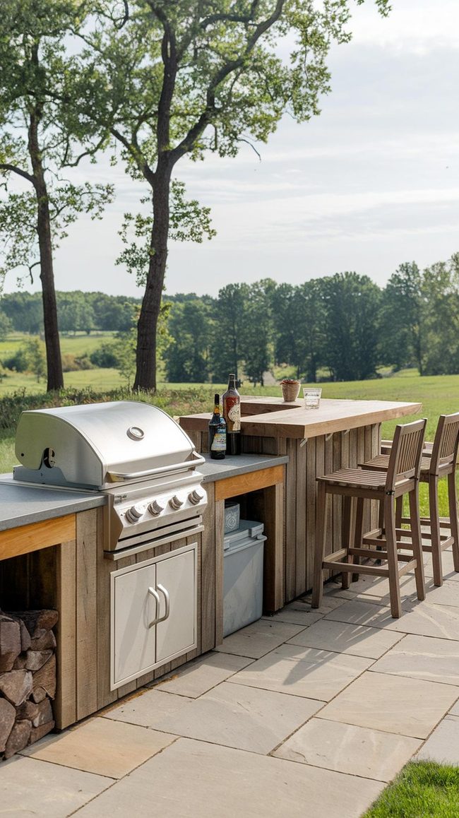 Backyard Bar and Grill Station