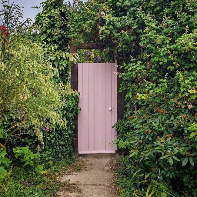 Pink Gate To Green Paradise