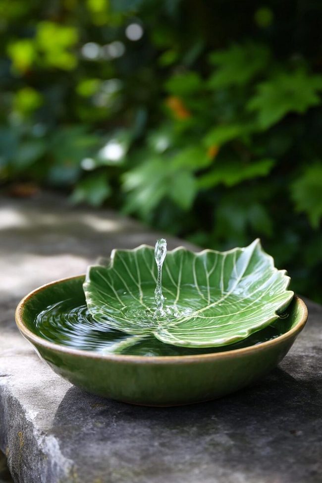 Ceramic Leaves Float Outdoor Water