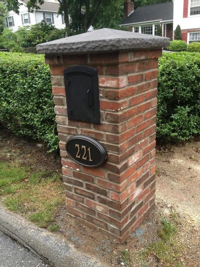 Sturdy Brick Mailbox Statement