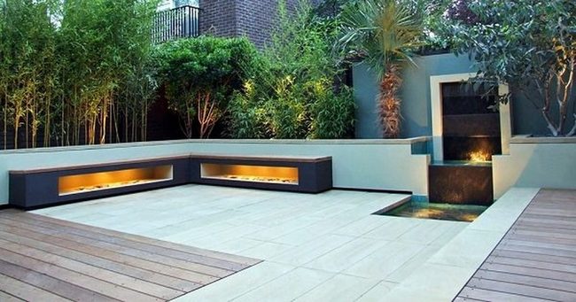 Elevated Wooden Frames Urban Rooftop