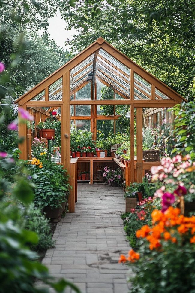 Potting Shed Greenhouse Combo Space