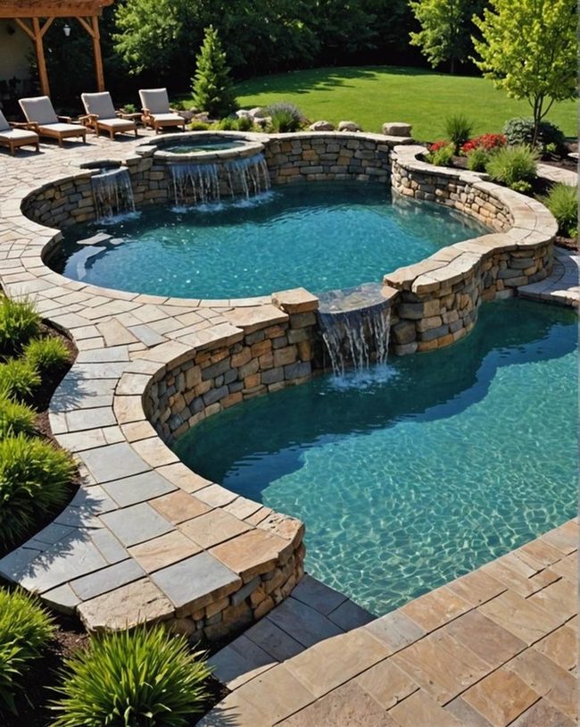Stone and Tile Pool Elegance