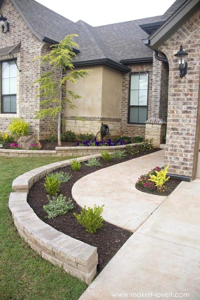 Flowering Plants Frame Your Entry Path