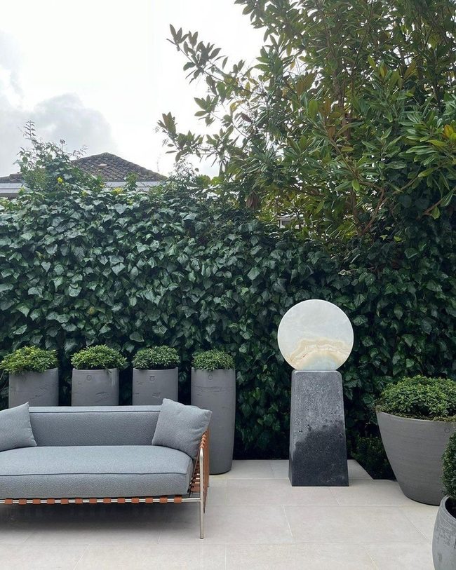 Natural Stone Disc With Carved Texture