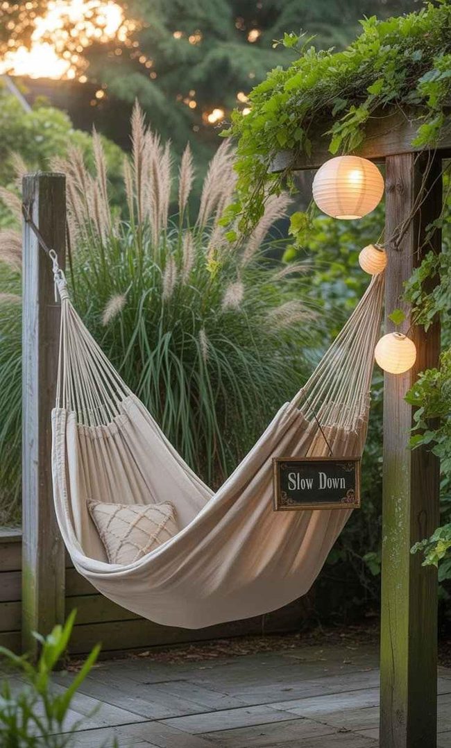 Backyard Hammock Terrace Escape