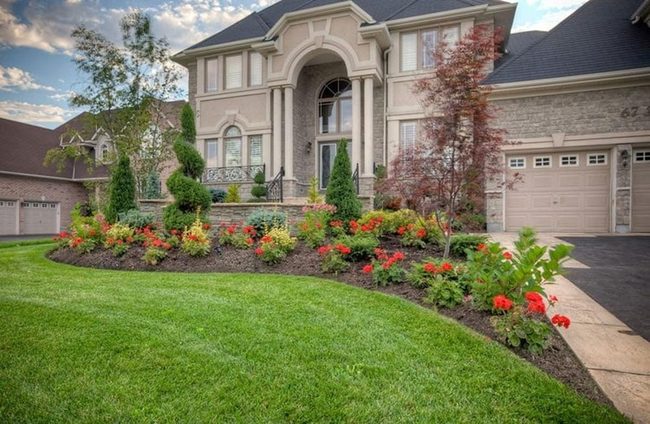 Colorful Front Door Blooms