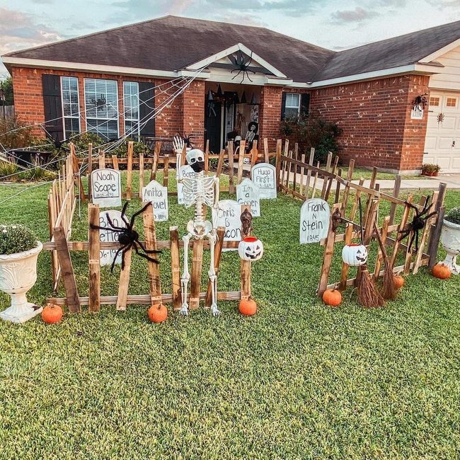 Witty Wordplay Halloween Tombstones
