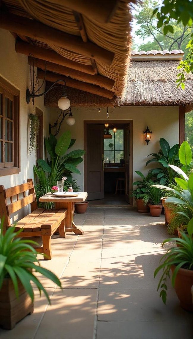 Covered Patio Bar Station