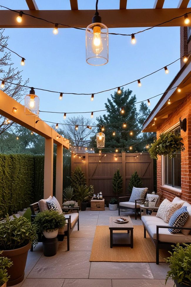 Hanging Fixtures Transform Patios