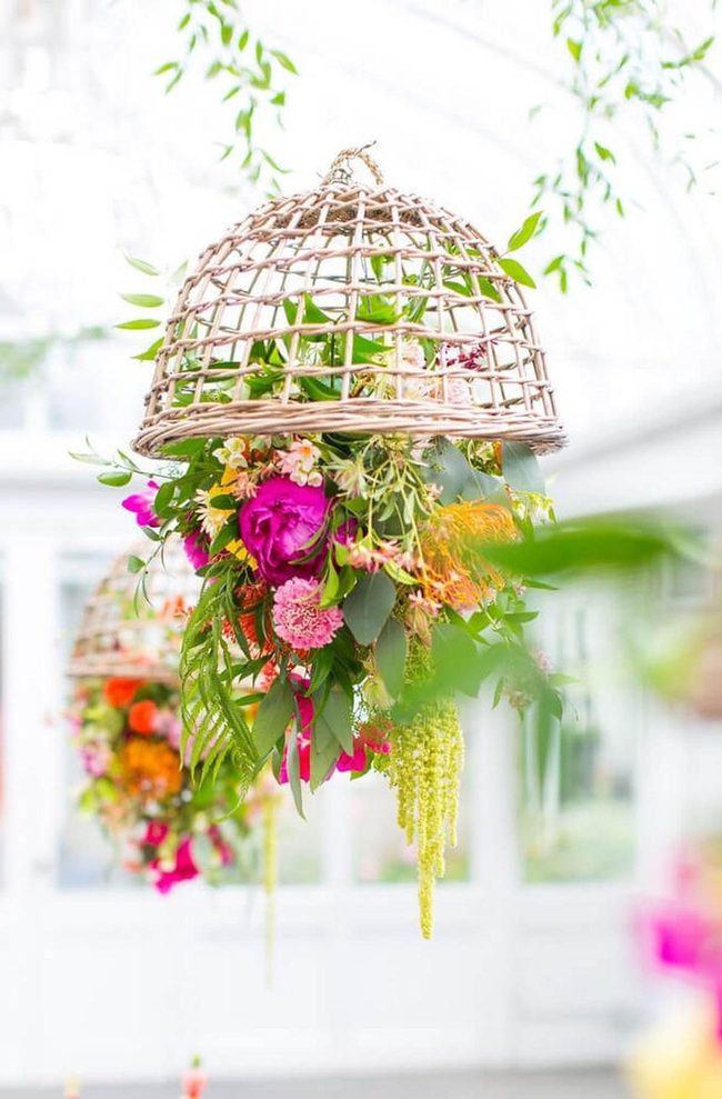 Suspended Floral Baskets Free Space