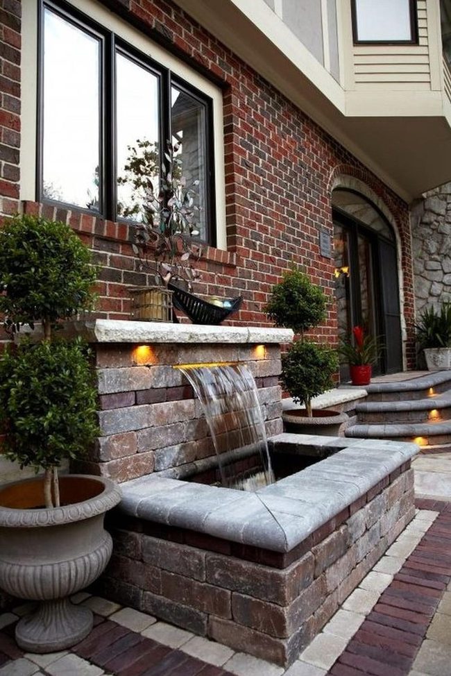 Brick And Stone Garden Entrance