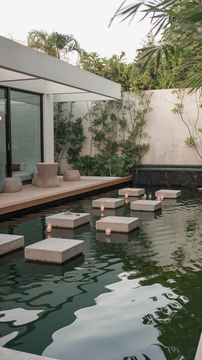 Water Seats with Floating Lights
