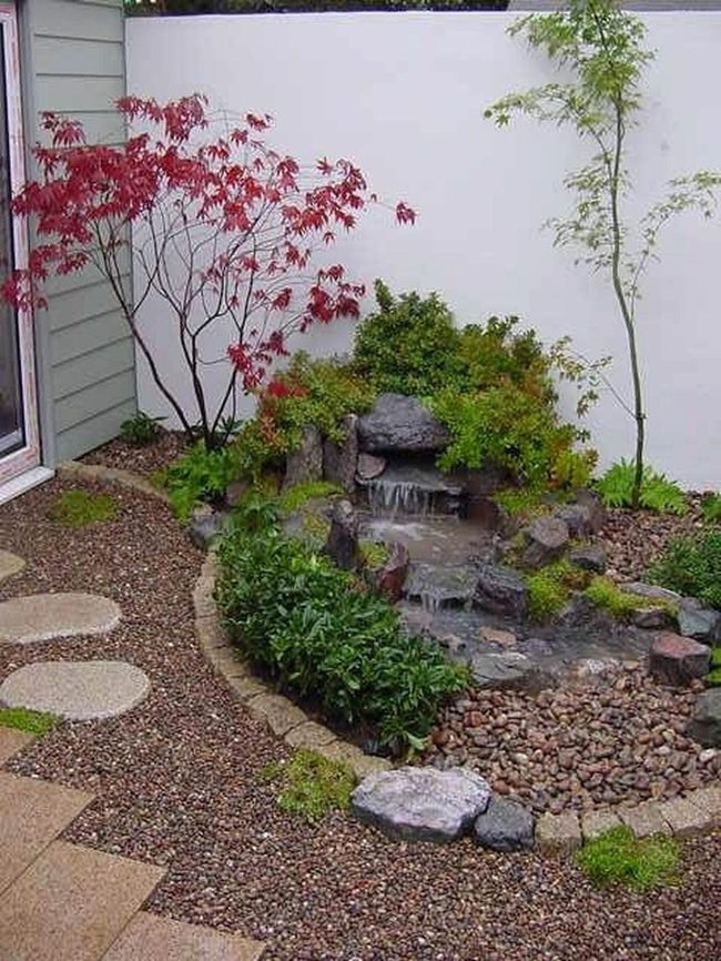 Deep Red Maple Garden Water