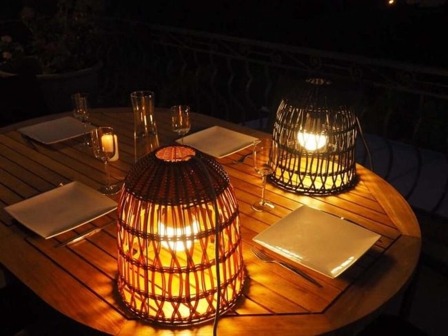 Woven Dome Lights For Outdoor Gatherings