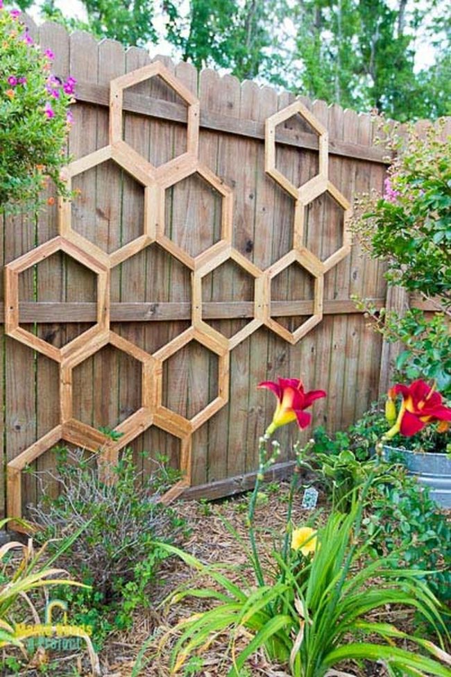 Honeycomb Trellis Geometric Garden Architecture