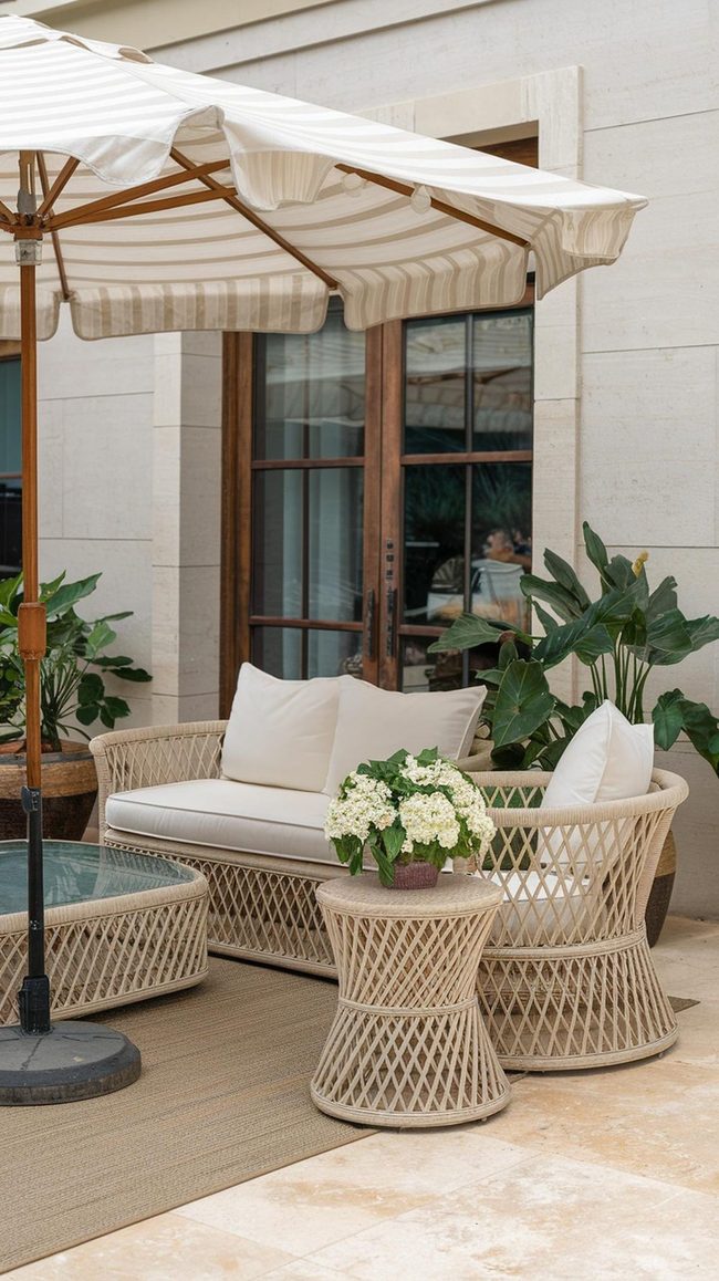Sheer Exterior Fabric Canopy