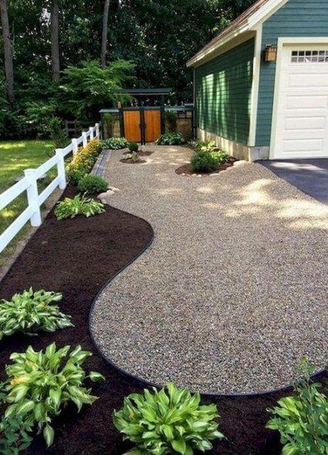Firelit Garden With Stone Walls