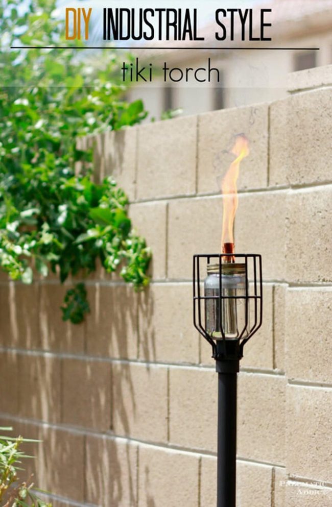 Industrial Metal Tiki Torches