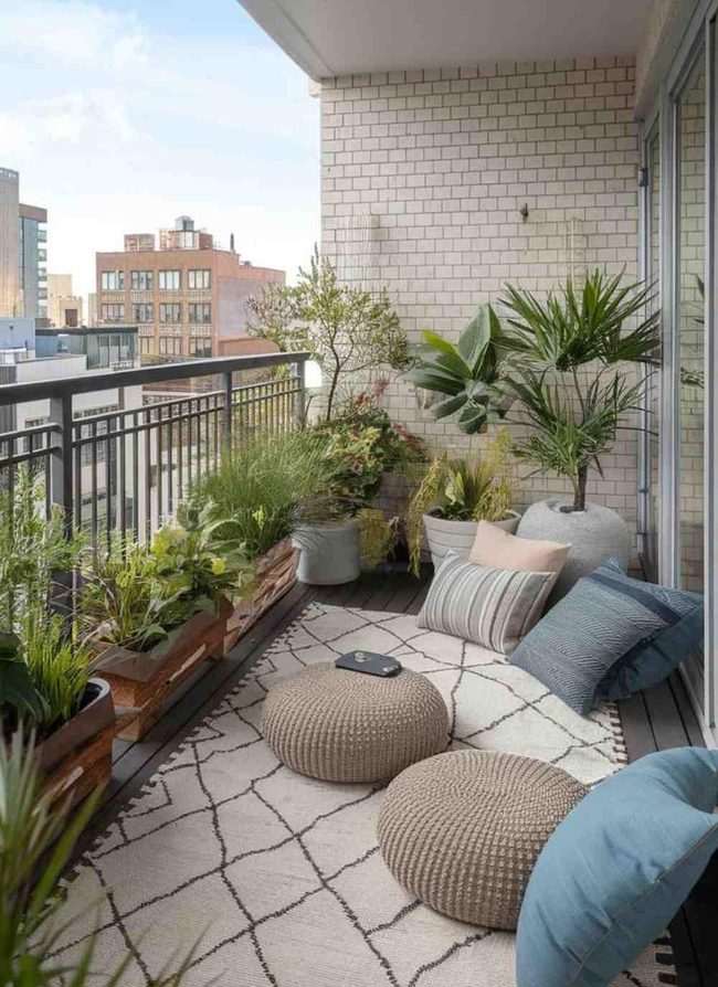 Low-Sitting Balcony Lounge