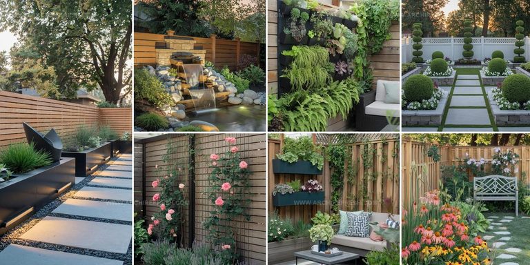 9601333 Top Backyard Fence Landscaping Ideas
