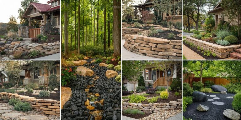 6295547 Simple River Rock Landscaping Ideas