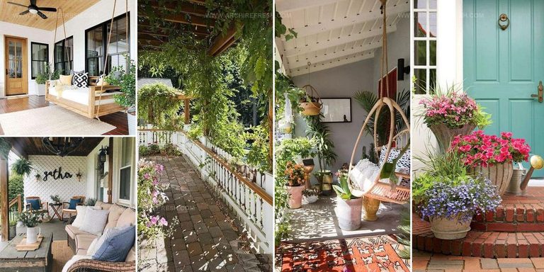 4108840 Front Porch Plant Decoration Ideas