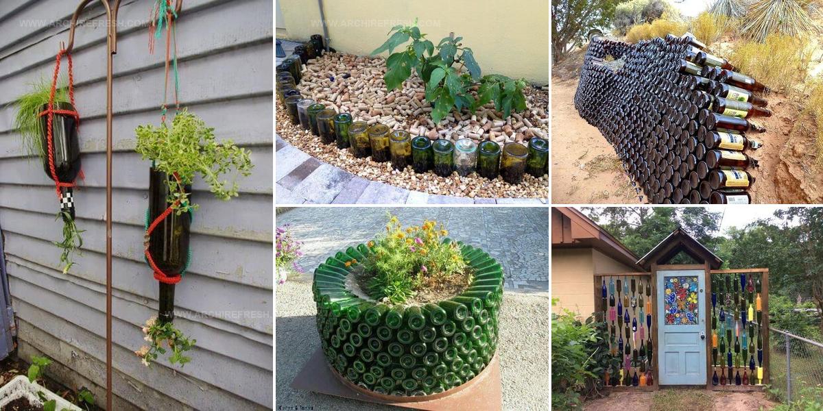 6716156 Wine Bottle Ideas For Gardens