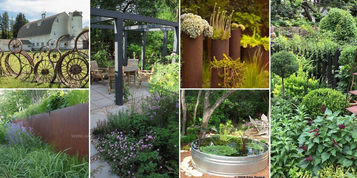 2835035 Metal Garden Landscaping Ideas