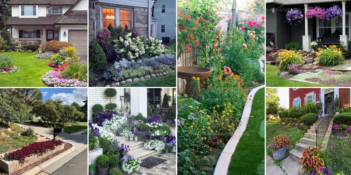 9175744 Front House Flower Bed Ideas