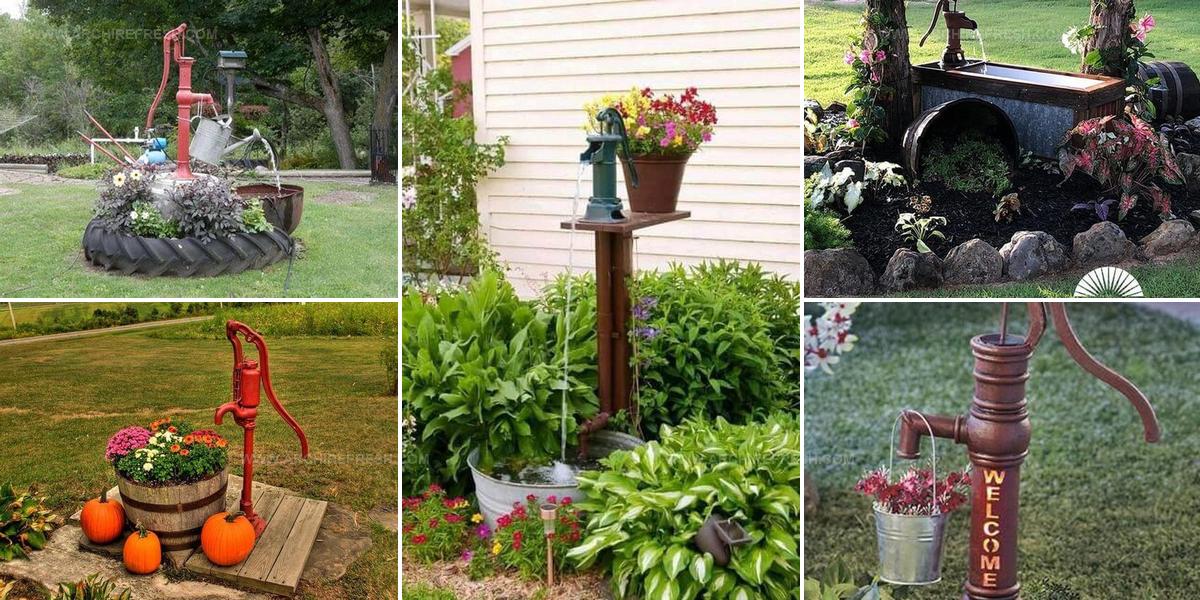 6762247 Old Hand Pump Garden Uses