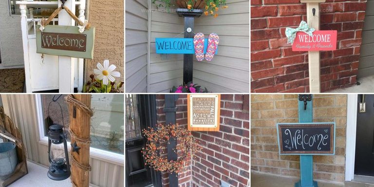 5841723 Front Porch Welcome Post Ideas