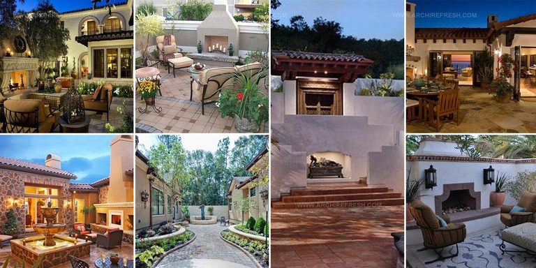 3086543 Traditional Courtyard Garden Ideas