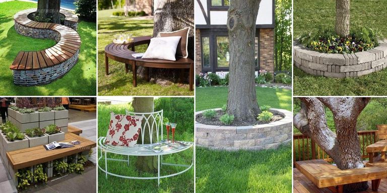 5140577 Garden Bench Around Tree Ideas